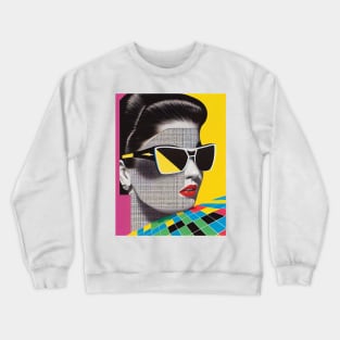 Modern woman in pop-art style Crewneck Sweatshirt